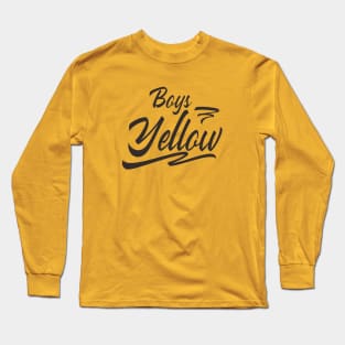 Boys yellow Long Sleeve T-Shirt